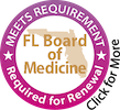 Meets FL Board of Medicine Renewal Requirement
